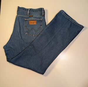 Vtg 80s Wrangler Cowboy Cut Made in USA High Rise Dad Jeans Fits 36x30 Tag 40x32